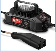 Wodhmiey 18 AMP 36 Volt Golf Cart Battery Charger with Digital Display