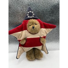 Patriotic Teddy Bear Plush American Flag Star Hat Stuffed Animal Toy