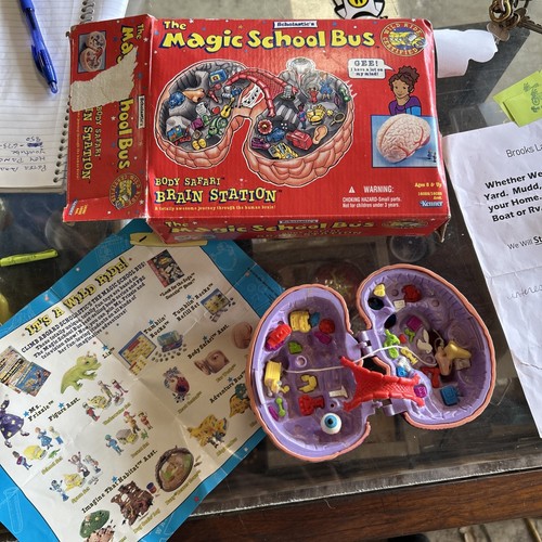 Vintage Magic School Bus Rare Body Safari Scholastic Wild Ride Kenner Brain 1995