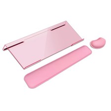 Computer Keyboard Wrist Rest Stand Set for Desktop, Keyboard Holder Easy Typi...