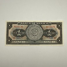 Mexico, 1 Peso, Banco de Mexico, 22-VII-1970, Series BII-uncirculated mint state