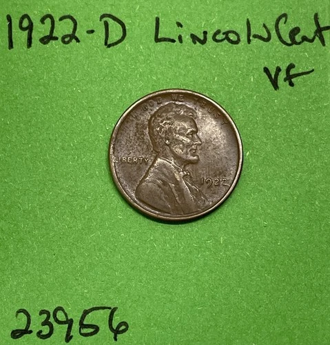 1922 D Lincoln Wheat Cent / Penny 1c Vf Very Fine