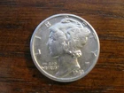 1943 P "Mercury" Liberty Dime Extra Fine!