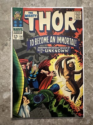 Thor #136 FN+ 6.5 (1967 Marvel Comics) - Nice copy