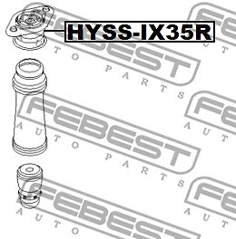 HYSS-IX35R FEBEST Top Strut Mounting for HYUNDAI,HYUNDAI (BEIJING),KIA,KIA (DYK)