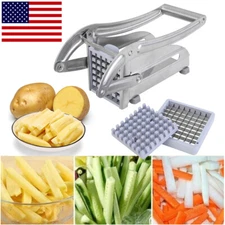 Cortador De Papas Fritas Patatas Verduras Vegetales De Acero Inoxidable Afiladas