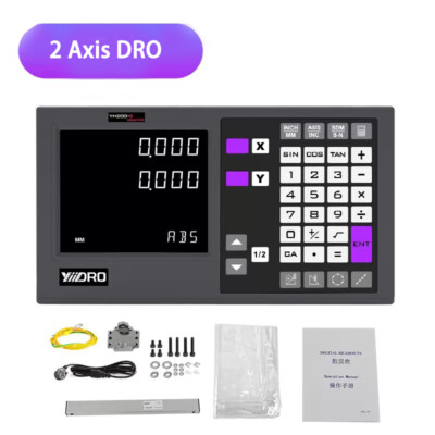 YHSINO YH200 2 Axis 3 Axis Digital Display DRO Milling Lathe Grinder Machines