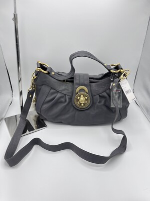 STEVE MADDENのハンドバッグ Steven by Steve Madden Handbag Designer Black Suede Turnlock Hobo