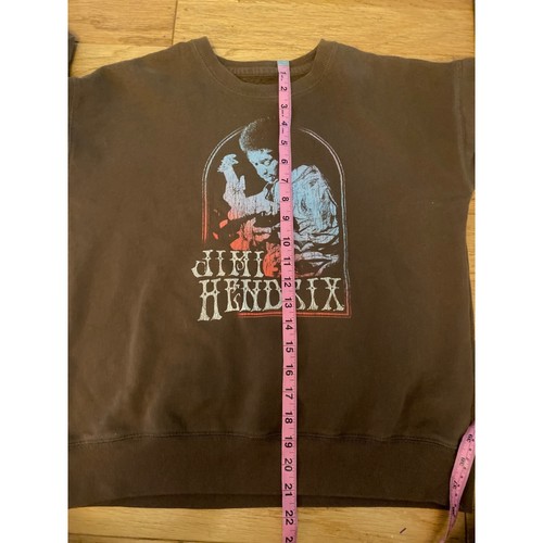Abercrombie Kids brown Jimi Hendrix graphic long sleeve crew neck pullover 15/16 - Picture 6 of 8