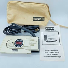 Osrow Tourist Mini Iron Travel Portable Dual Voltage 120V & 240V SD-03T-G 