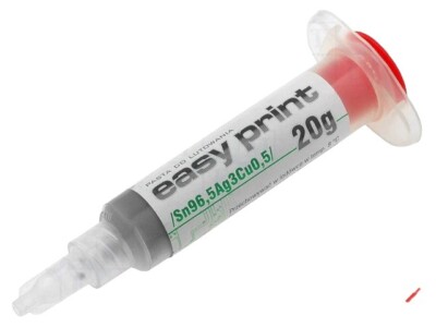 20 Gramm Lötzinn Lötpaste in Spritze für SMD BGA Löten mit Flussmittel  Solder