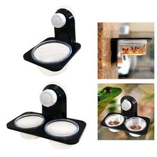 Reptile Feeder Suction Cup Reptile Water and Food Bowl for Small Pet Bearded