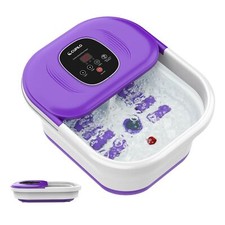 Foot Spa Bath Massager with Heat, Collapsible Foot Massager Spa Soaking Tub w...