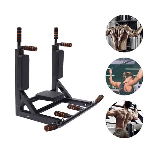 Barra de barbilla de entrenamiento de alta resistencia montada en la pared ejercicio gimnasio en casa fitness EE. UU. - Imagen 10 de 24