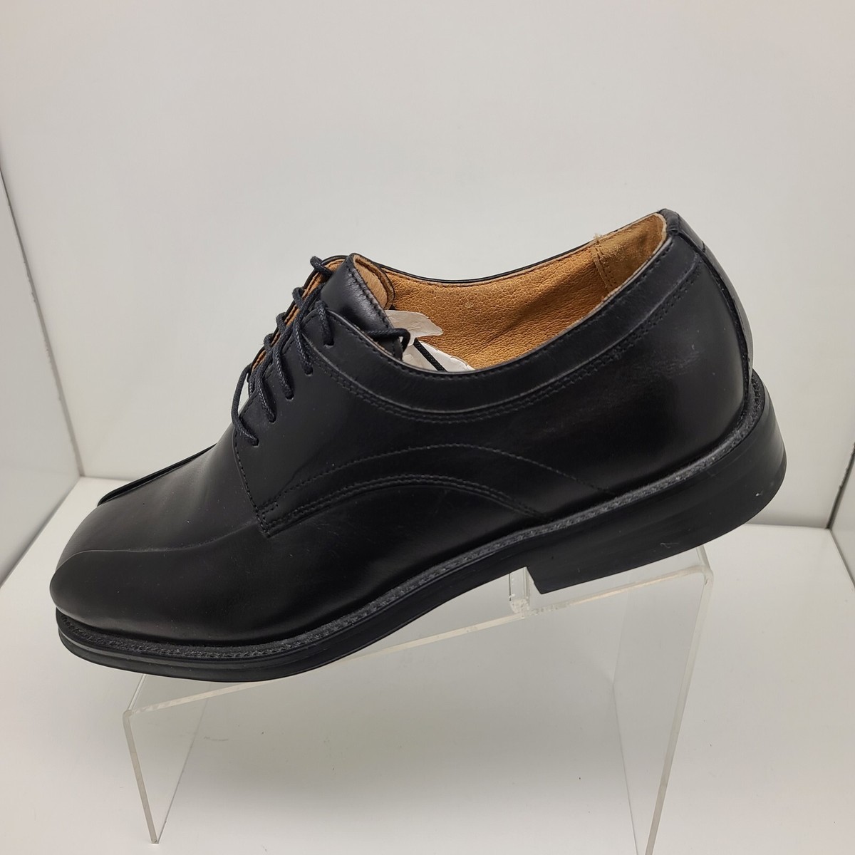 Florsheim Men\'s Comfortech Black Leather Cap Toe Oxford Shoes Sz 8.5 D EUC Florsheim Conetta Leather Cap Toe Oxfords, Black - Size: 10  main image 3