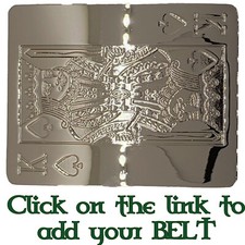 King of Spades Belt Buckle Playing Cards Gambling Casino Biker Royal Flush