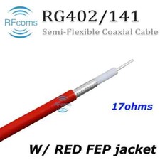 Image of MF402 RG402 .141'' 141-17 Semi flexible Coaxial Cables 17 ohms RF Coax Cable 1M