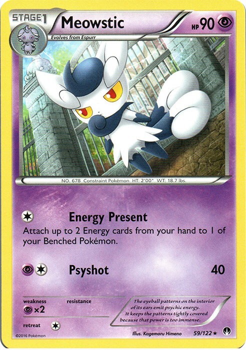 Meowstic 59/122 Rare XY - BREAKpoint Pokemon TCG