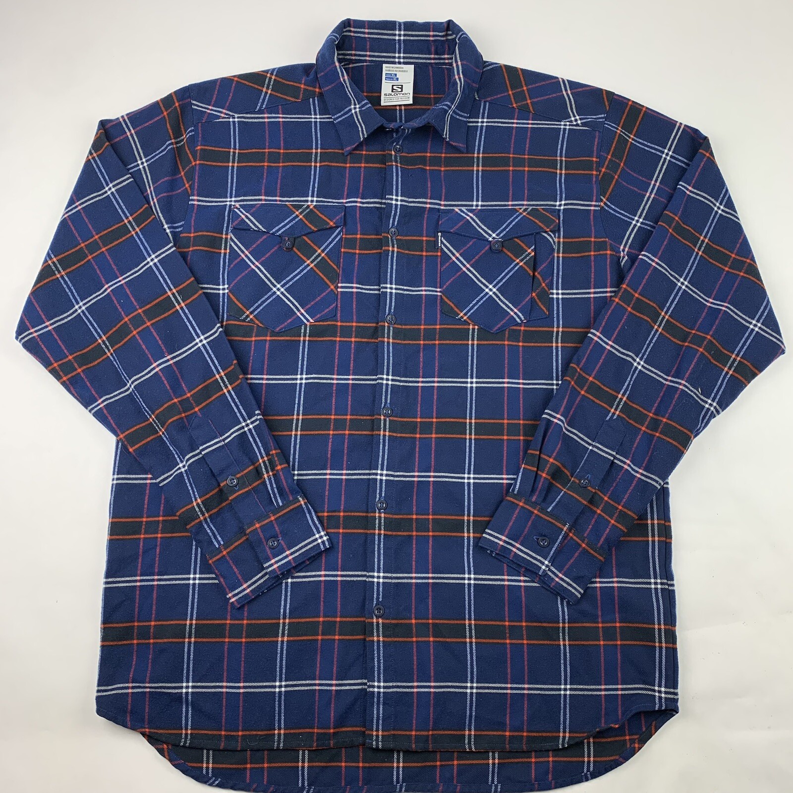 Salomon AdvancedSkin ActiveDry Camicia di flanella a quadri abbottonati XL X Large