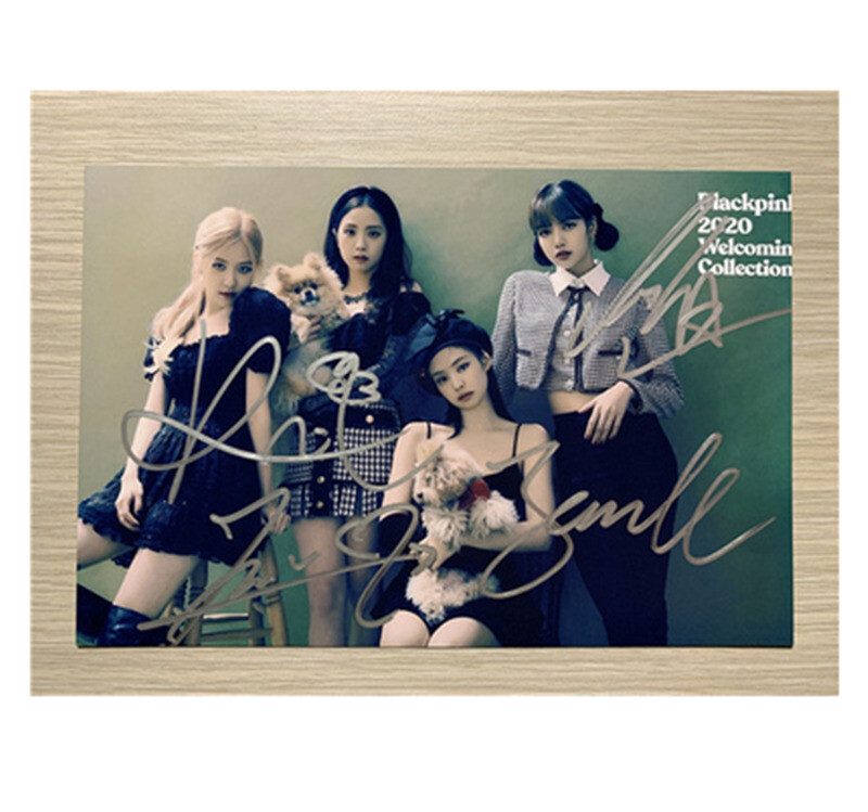 BLACKPINK LISA Jennie ROSE Jisoo Autographed Signed Photo KPOP