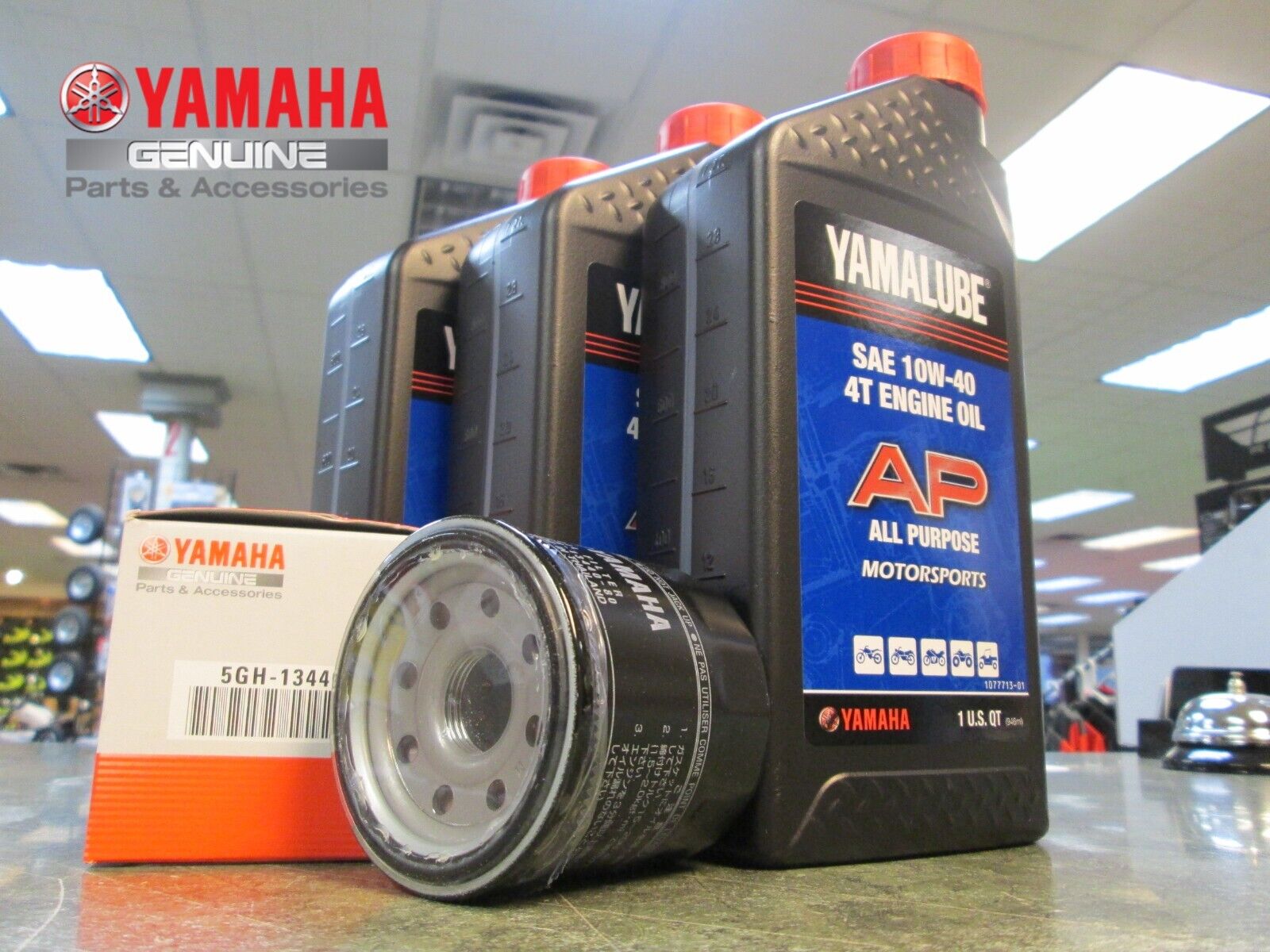 Yamaha Genuine Oil Change Kit YFM550 550 Grizzly 2009-2015 10W-40 Filter  L@@K