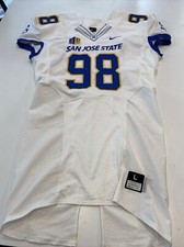 Game Worn Used Nike San Jose State Spartans SJSU Football Jersey Large 11 #98