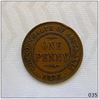 1927 Australia Penny — photo from another recent sale