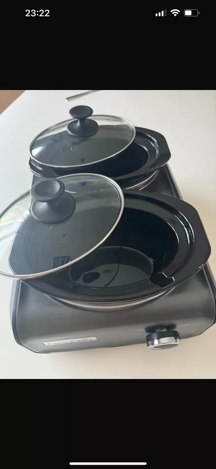 Crock-Pot SCCPMD1-CH Hook Up Double Oval Connectable 2 1-Quart Slow Cooker READ - Image 4 of 4