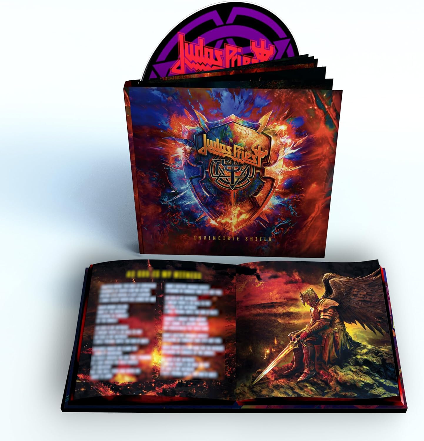 Judas Priest Invincible Shield Hardback CD Cover Deluxe + 3 Bonus Tracks New