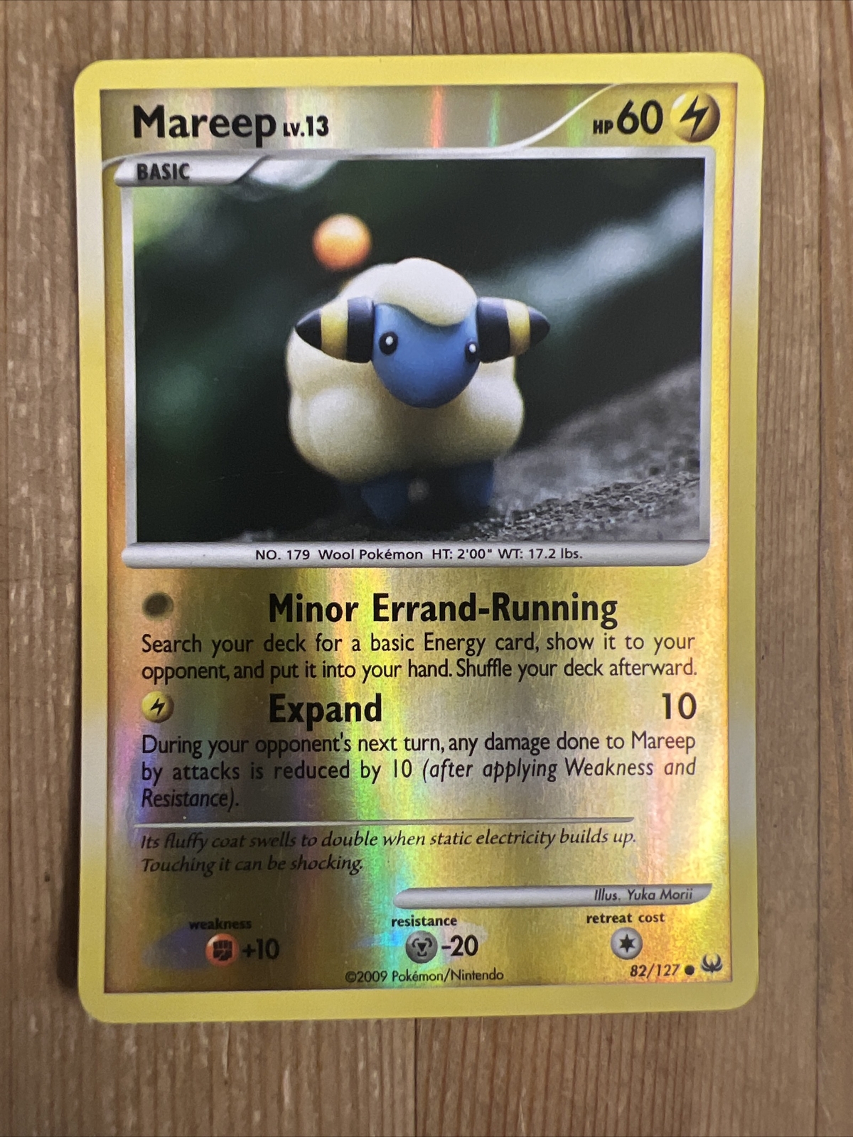 Mareep - 82/127 - Common - Reverse Holo LP, English Pokemon Platinum