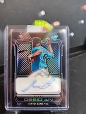 2021 Panini Chronicles - Obsidian Autographs #O-SS Sixto Sanchez (AU, RC)