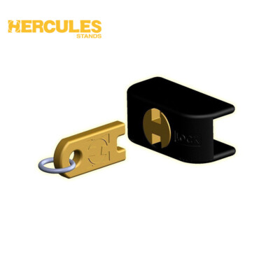 Hercules Ständer HA101 Auto Grip System Gitarre Aufhänger Ständer Schloss mit 2 Schlüsseln