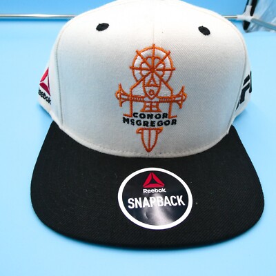 Conor McGregor Hat Mens White Snapback Reebok UFC Fighting Gym