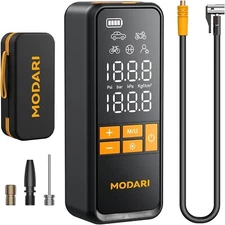 Modari Tire Inflator Portable Air Compressor 5X Faster 160 PSI Portable Cordless