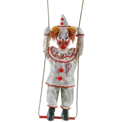 Swinging Happy Clown Doll Animated - Morris Costumes