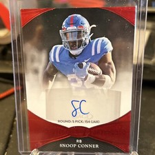 Snoop Conner 🔥 2022 Sage Aspire Red Foil Parallel Rc Auto 🔥 Jaguars