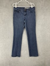 DKNY Jeans Womens Mid Rise Bootcut Blue Jeans Size 8