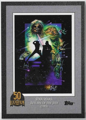 2021 Topps Star Wars: Lucasfilm 50th Anniversary Card #3 Return Of The Jedi