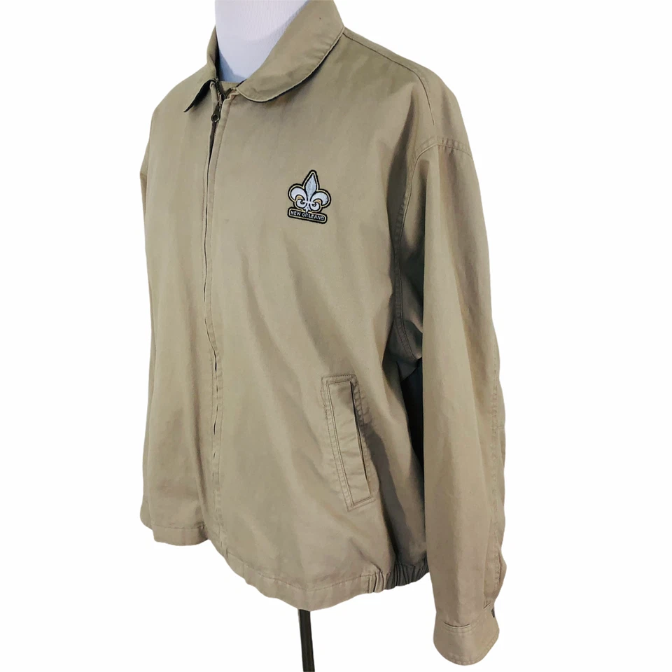 Vintage Devon Jones Mens 2XL New Orleans Bomber Jacket Logo - Image 2 of 4