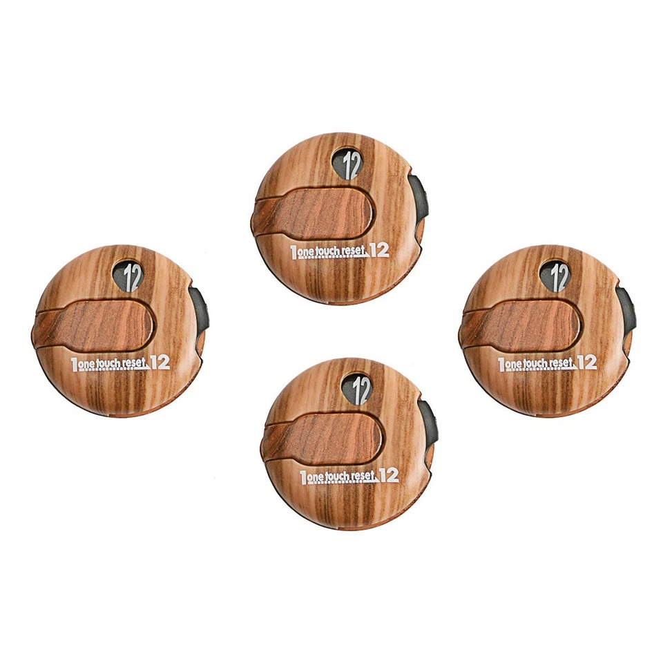 Nuevo Contador de puntajes de golf de 4 piezas Mini Contador de golpes de golf con restablecimiento de un toque Foto 2 de 4