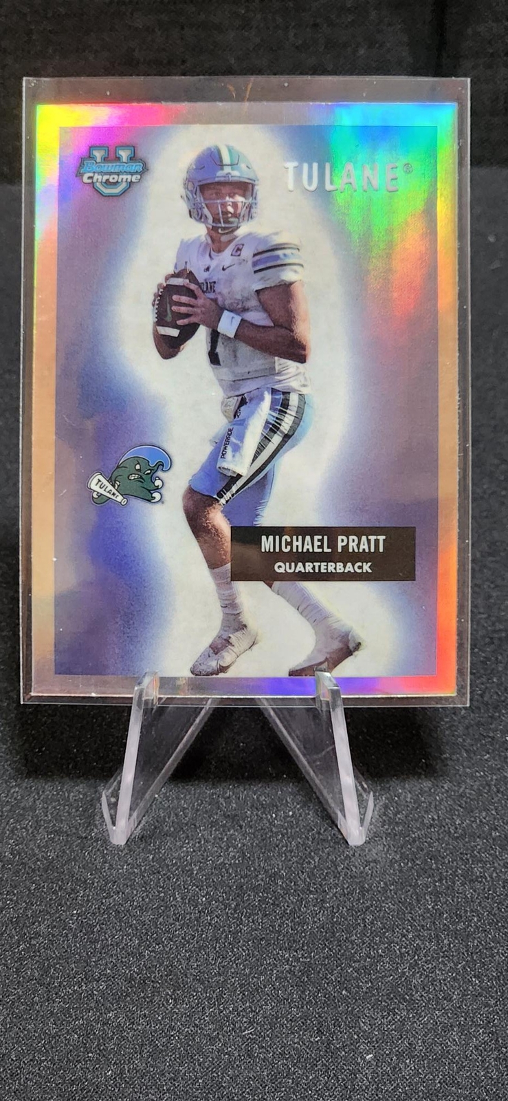 2023 Bowman Chrome U #55BF-22 Michael Pratt Retro Refractor