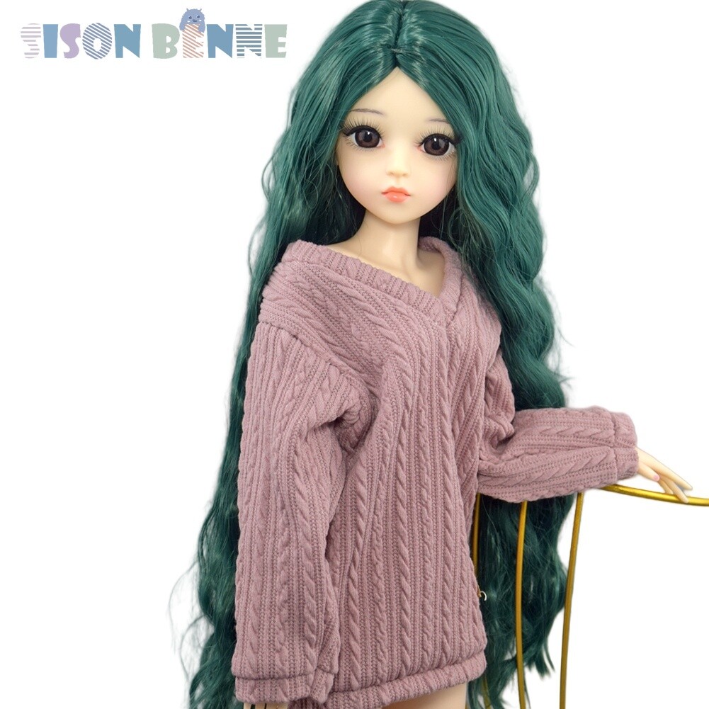 Poupée 60cm BJD + Maquillage Du Visage + Perruque Bicolore Poupée 60cm BJD + Maquillage Du Visage + Perruque Bicolore