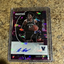 2020 Panini Prizm Draft Picks SADDIQ BEY RC - PROSPECT AUTO PURPLE ICE PRIZM /99