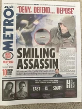 Metro London 6th December 2024 6/12/24 CEO Smiling Assassin