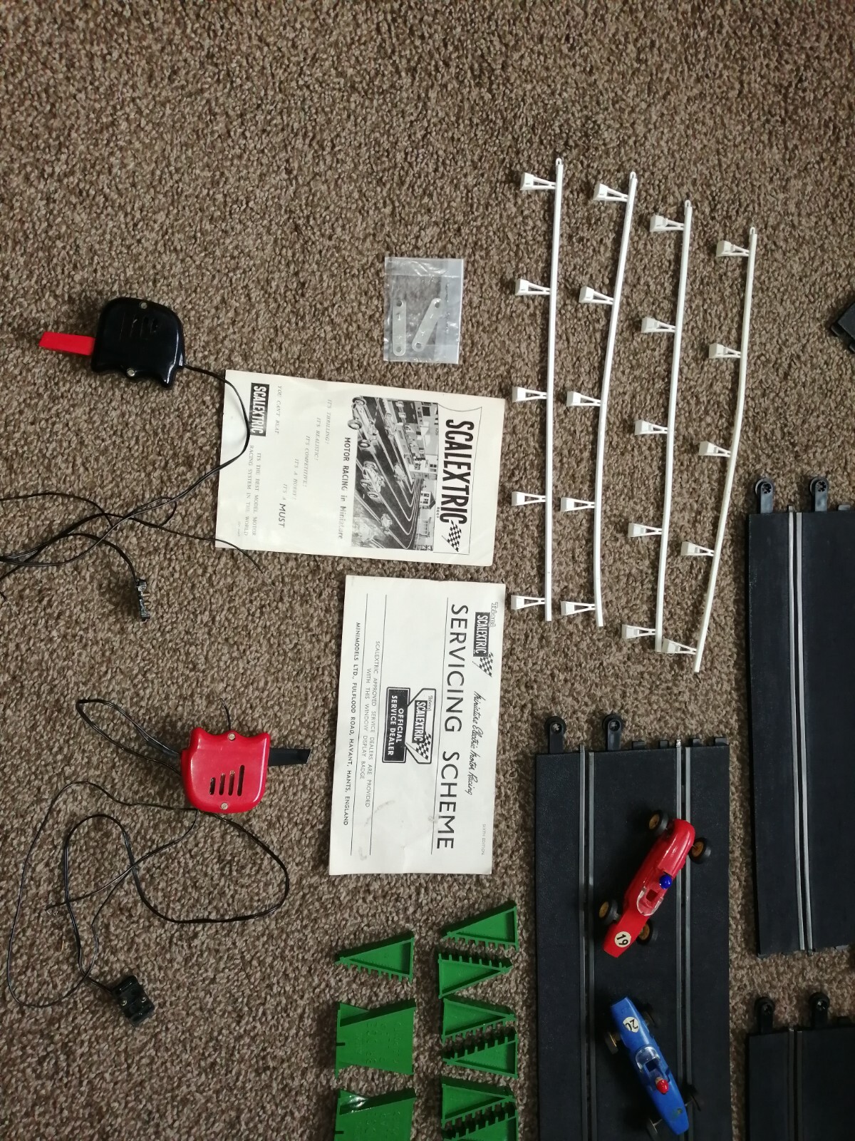 Vintage Scalextric set fj. 31 formula junior. Working Cars eBay