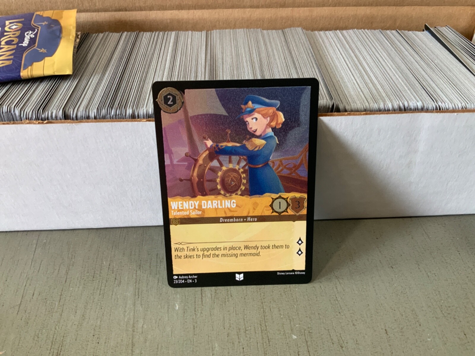 LORCANA DISNEY INTO THE INKLANDS FOIL WENDY DARLING 23/204 MINT