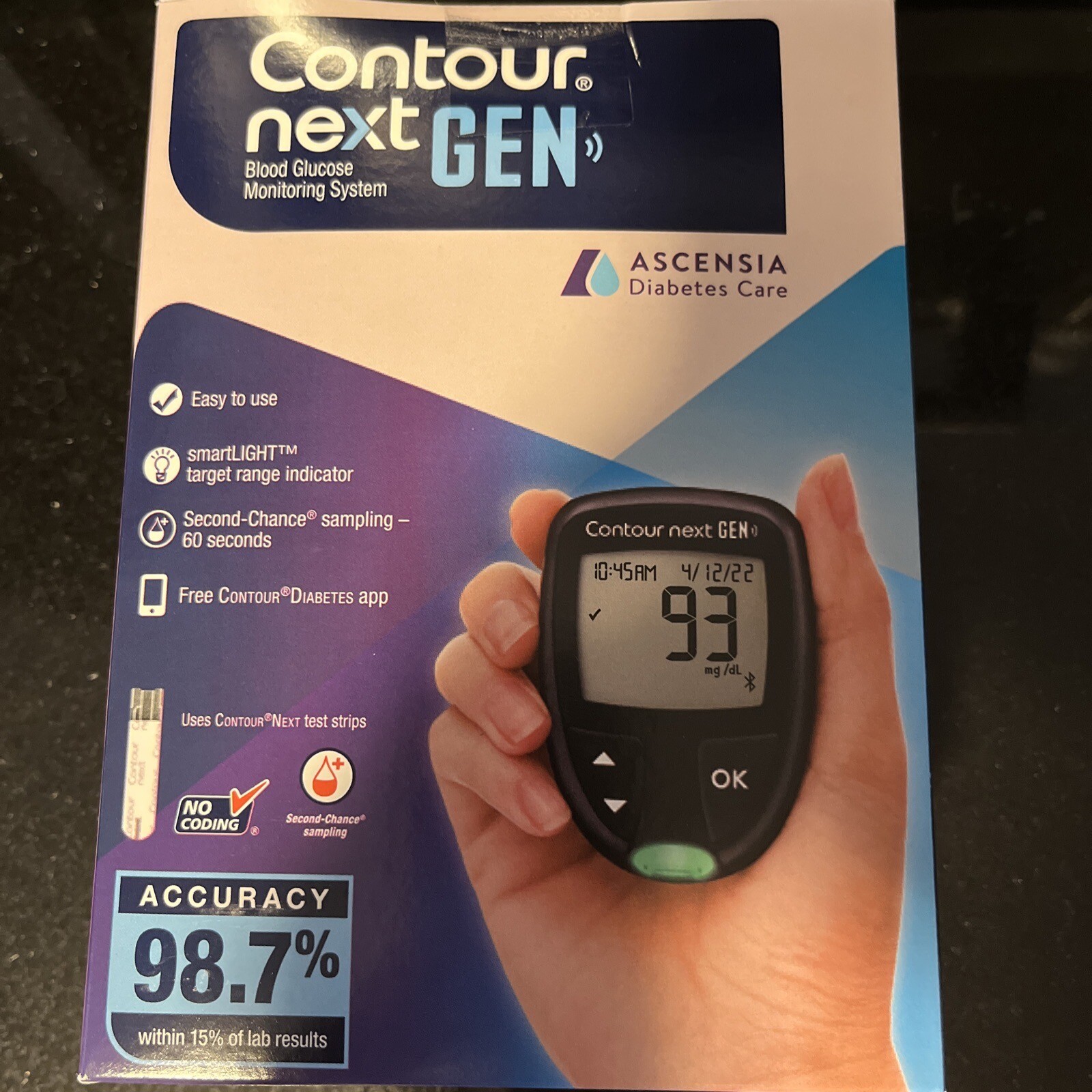 Contour next Gen Blood Glucose Monitoring System HANSEANDINA