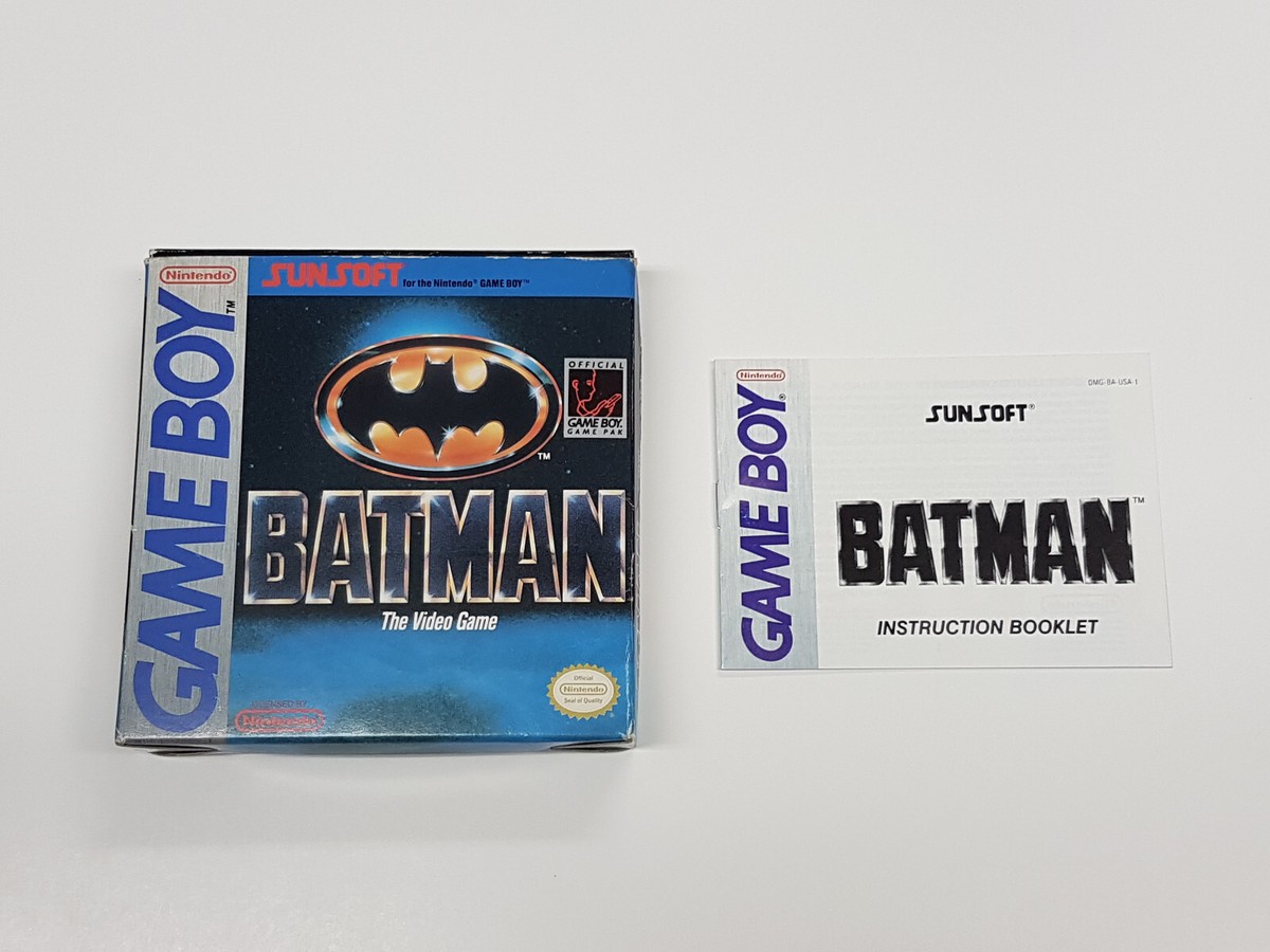 Batman The Video Game Nintendo Game Boy Original Box & Manual Only