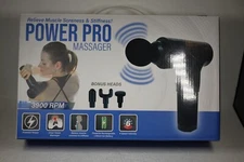 Power Pro Massager, 6 Speeds, 3900 RPM, 4 Attachment Heads, new in the box
