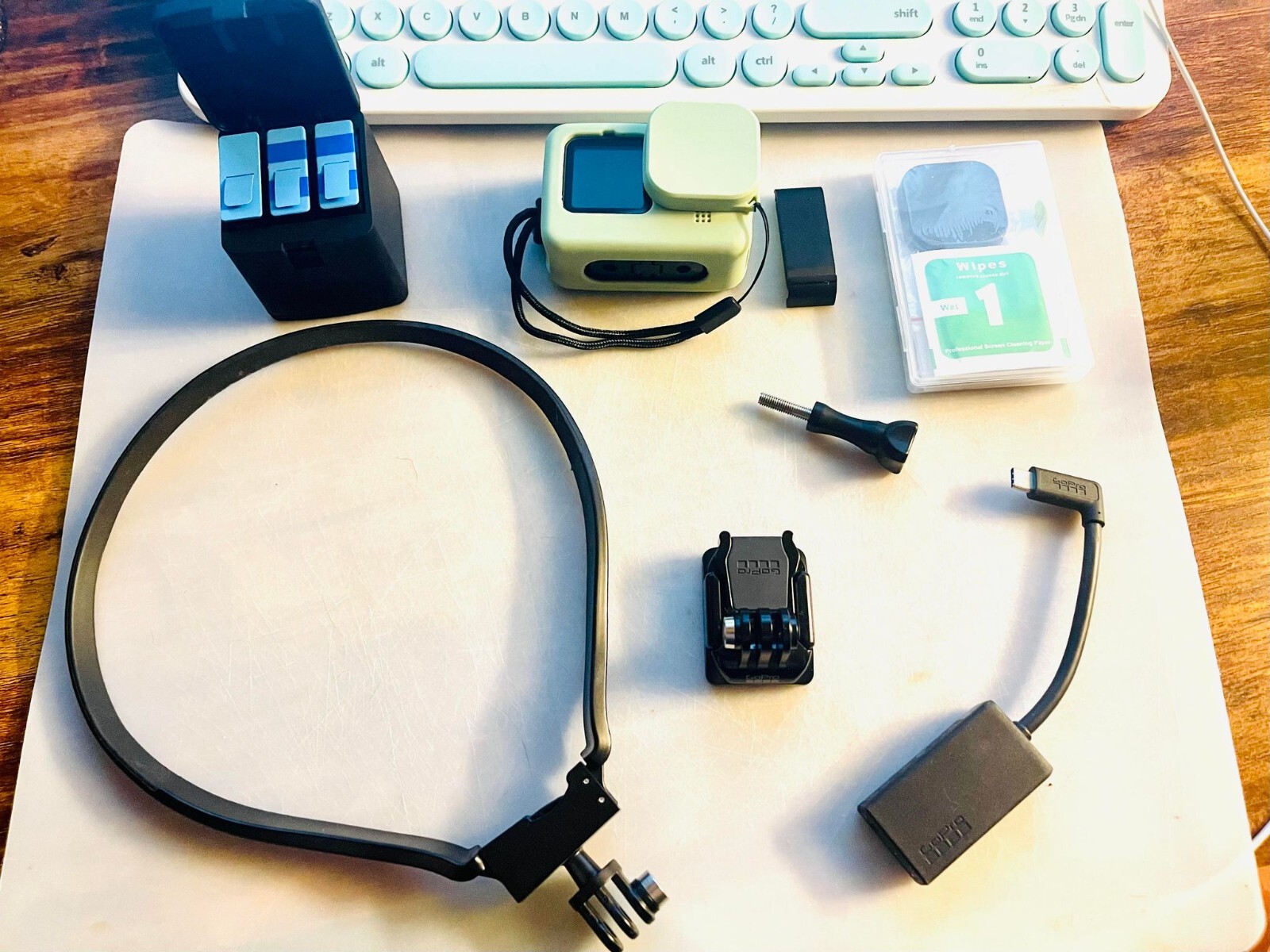 BUNDLE gopro hero9 + 4 EXTRA BATTERIES + mic adapter + 256 micro memory card